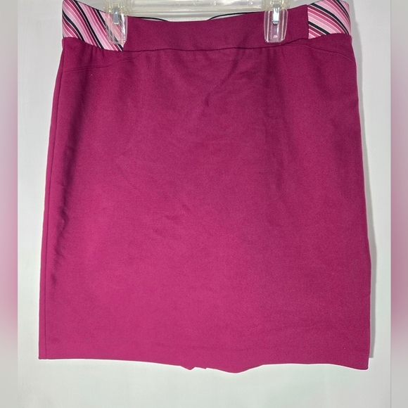 Investments Purple/pink Skirt Elastic Waistband Sz 16w - Picture 2 of 6